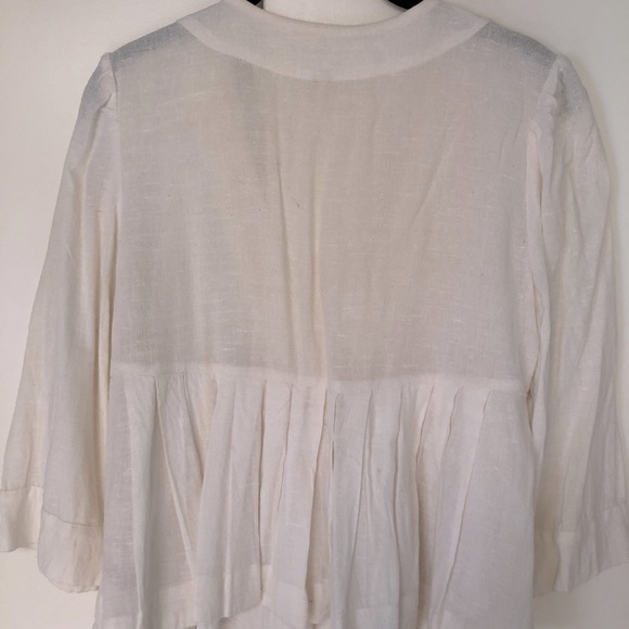 Free People Linen Peplum Blouse - Picture 3 of 3